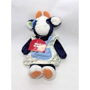 Farm Floppies Molly Mcmoo Cow 17" Plush North American Bear Co W/Tag Vtg 1985
